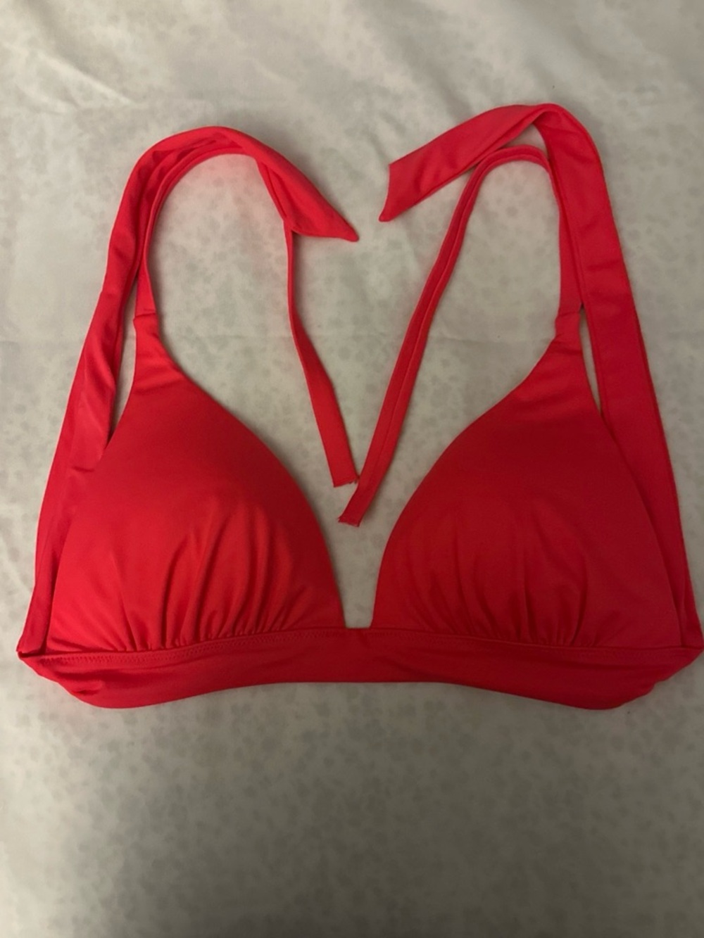Victoria's Secret Coral and Peach Bikini Top